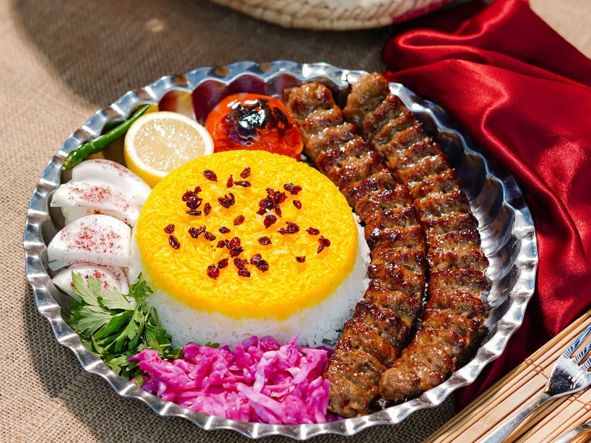 Meat Koobideh kabab at Kabab Planet