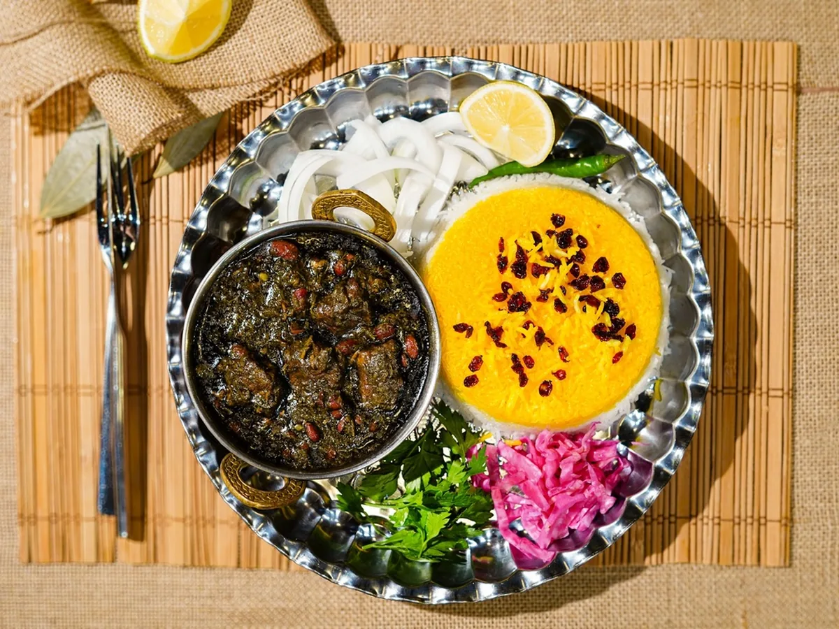 Ghorme Sabzi stew at Kabab Planet